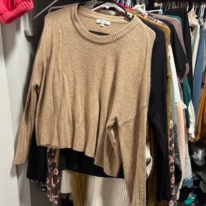 Madewell  Camel Crewneck Pullover Sweater